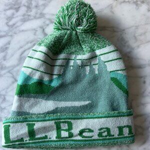 Adults' Katahdin Pom Hat - LL Bean logo hat - NWT